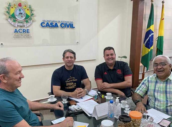 Dudé Lima, coordenador das feiras agropecuárias nos governos do PT é recebido por Grandidier e vai compor a equipe de organização da Expoacre 2022