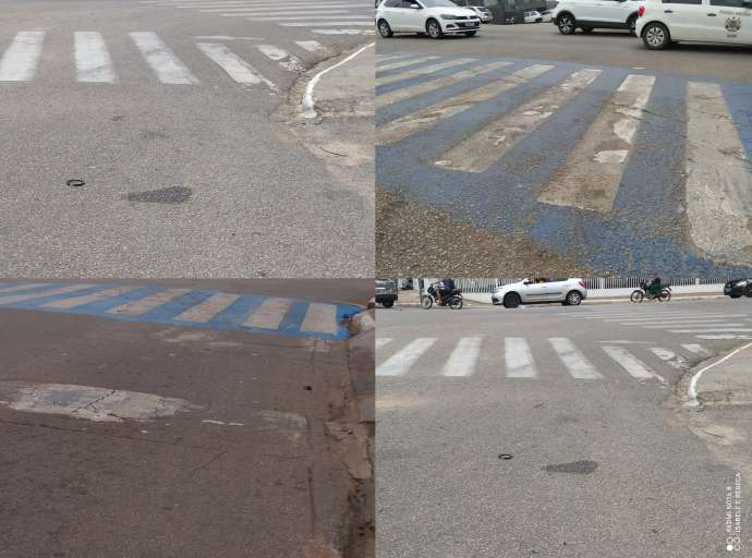 Moradores reclamam  que Rio Branco está abandonada e com sinalização "feia" nas principais ruas da Capital 