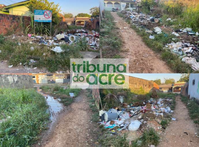 Moradores da Estação cobram da Prefeitura a revitalização completa de beco que corta principais ruas do bairro 