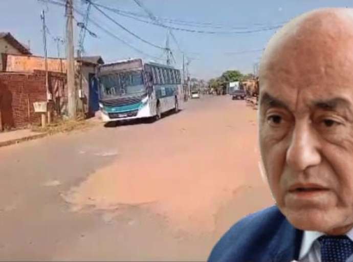 Ativista social divulga vídeo mostrando buracos e poeira em corredor de ônibus na Cidade do Povo: "estão abandonados pela gestão Bocalom"