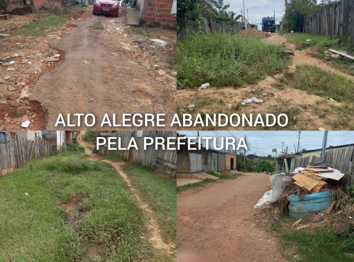 Presidente do Alto Alegre reclama de condições de ruas e do descaso da Prefeitura: "essa gestão abandonou a parte alta da cidade"