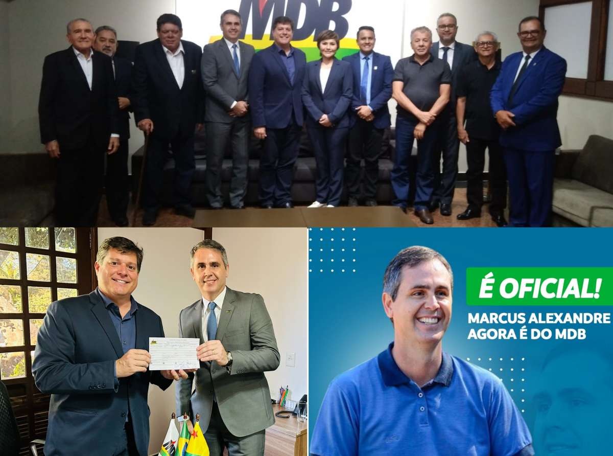 AGORA É OFICIAL: MARCUS ALEXANDRE  É DO MDB, MAIOR PARTIDO DO BRASIL  