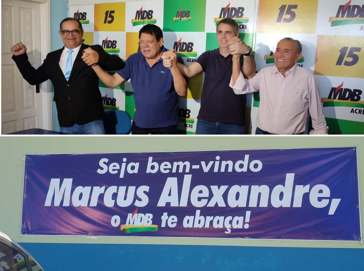 MDB recebe Marcus Alexandre: "Seja bem vindo, Marcus Alexandre. O MDB te abraça"